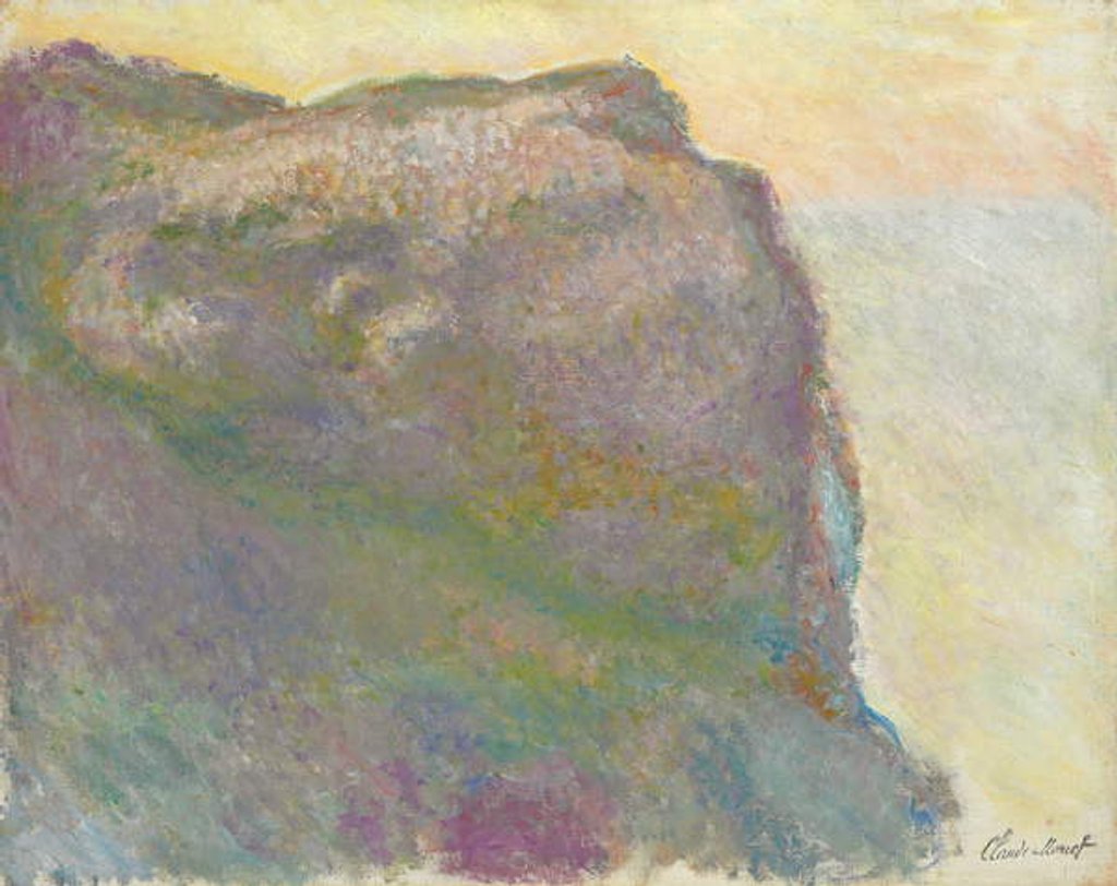 Detail of On the Cliff, Petit D'Ailly; Sur la falaise, au Petit Ailly, 1896 by Claude Monet