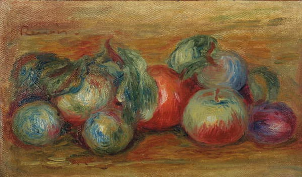 Detail of Still Life with Fruits by Pierre Auguste Renoir