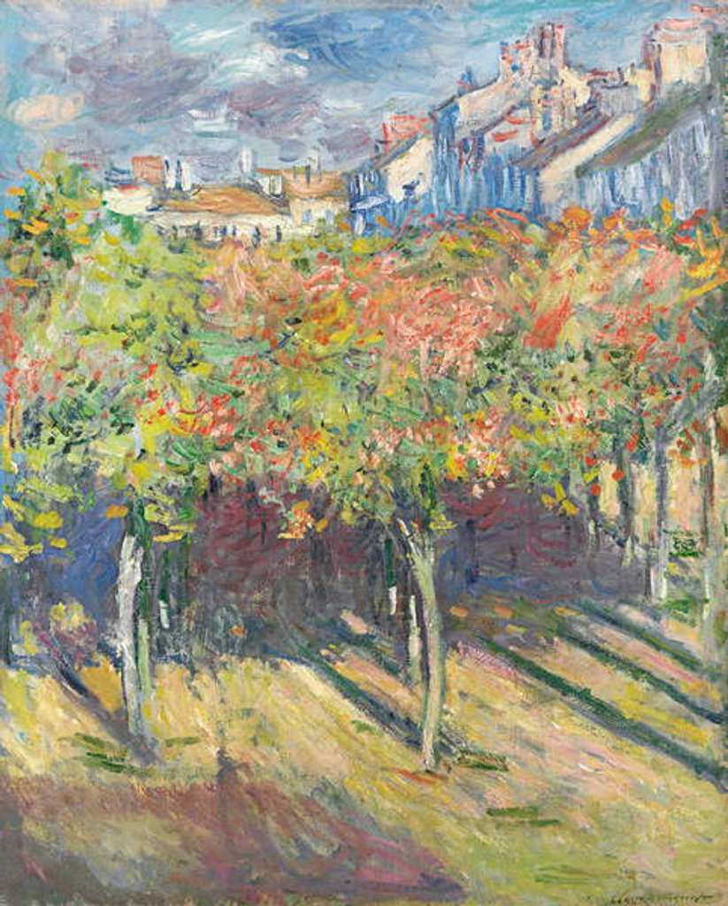 Detail of The Lime Trees at Poissy; Les tilleuls a Poissy, 1882 by Claude Monet