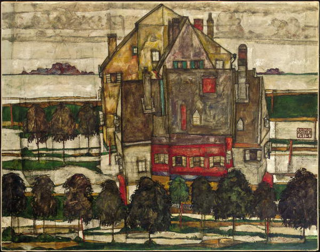 Detail of Single Houses; Einzelne Hauser, 1915 by Egon Schiele
