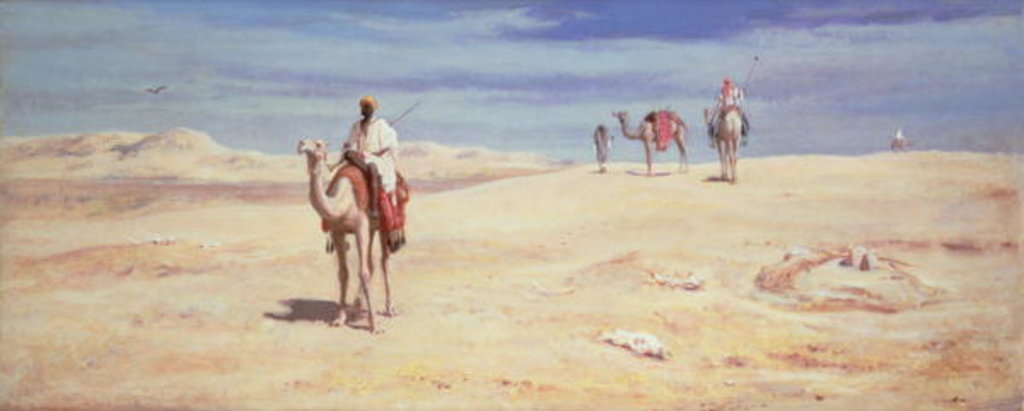 Detail of Arabs in the Desert by Frederick Goodall