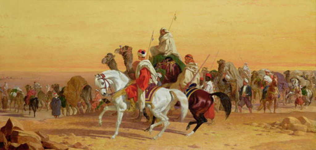 Detail of An Arab Caravan by John Frederick Herring Snr