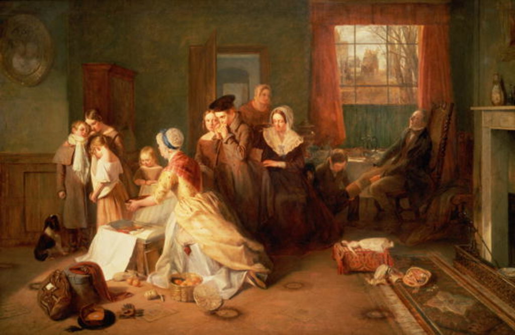 Detail of Going to School, 1842 by Thomas Webster