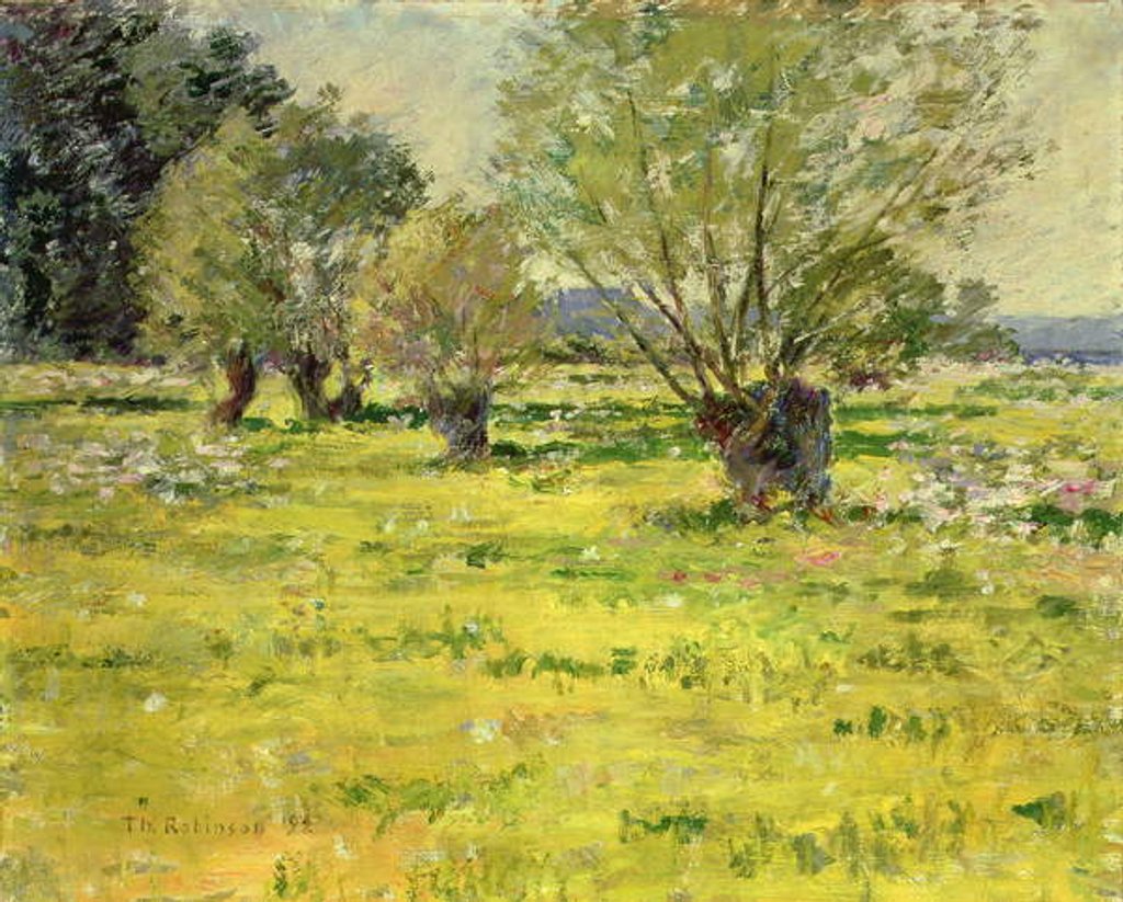 Detail of Springtime, 1892 by Theodore Robinson