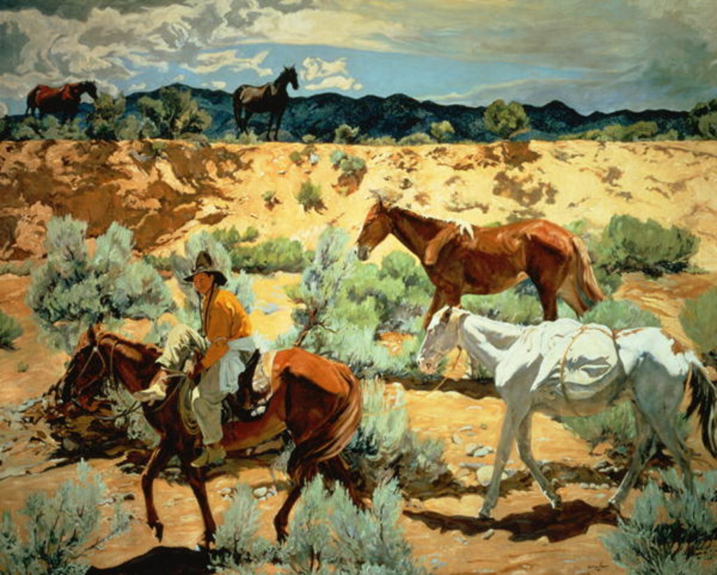 Detail of The Southwest by Walter Ufer