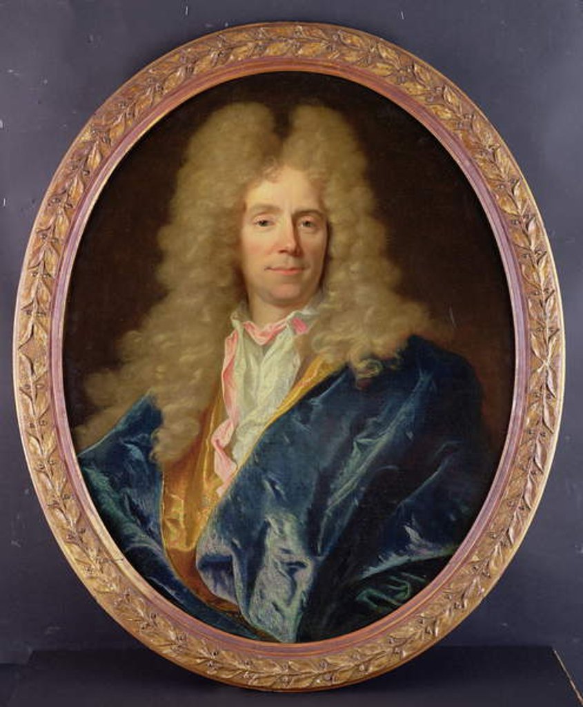 Detail of Portrait of Michel Begon the Younger by Hyacinthe (studio of) Rigaud