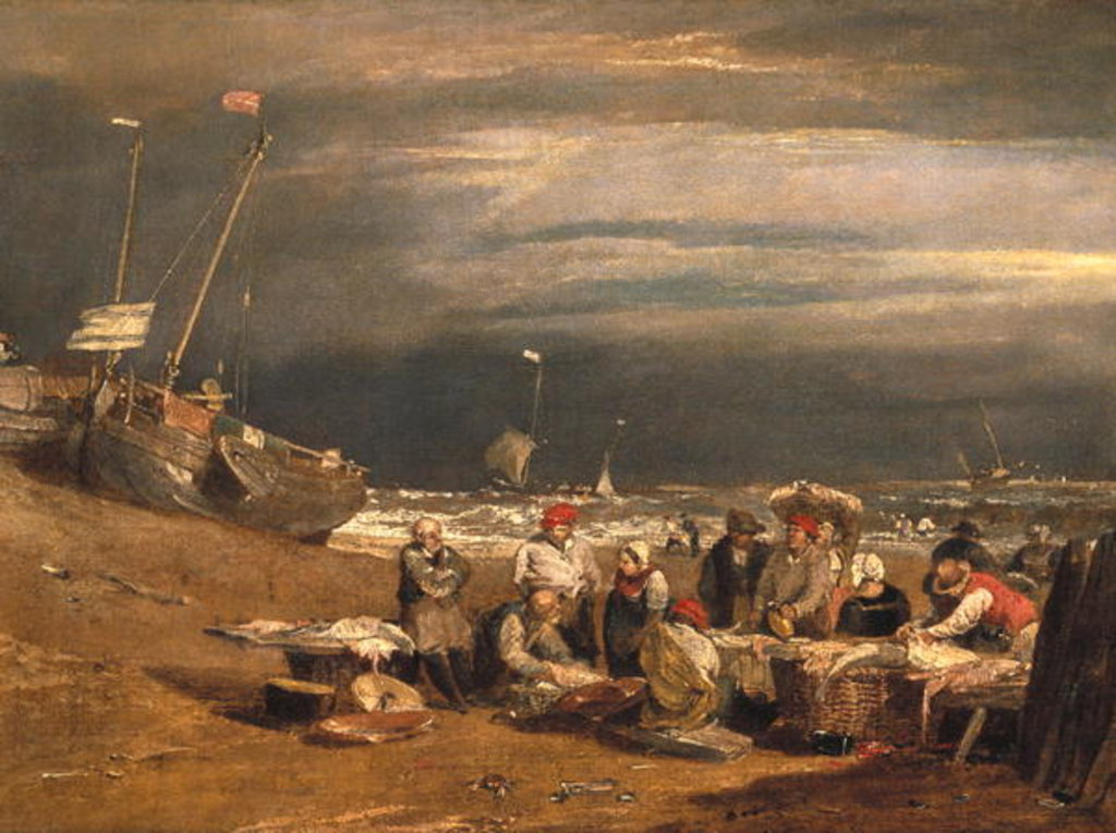 Detail of A Fishmarket on the Beach, c.1802-04 by Joseph Mallord William Turner