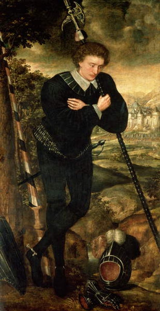 Detail of Portrait of a Gentlema, traditionally identified as Sir Robert Sidney later 1st Earl of Leicester by English School