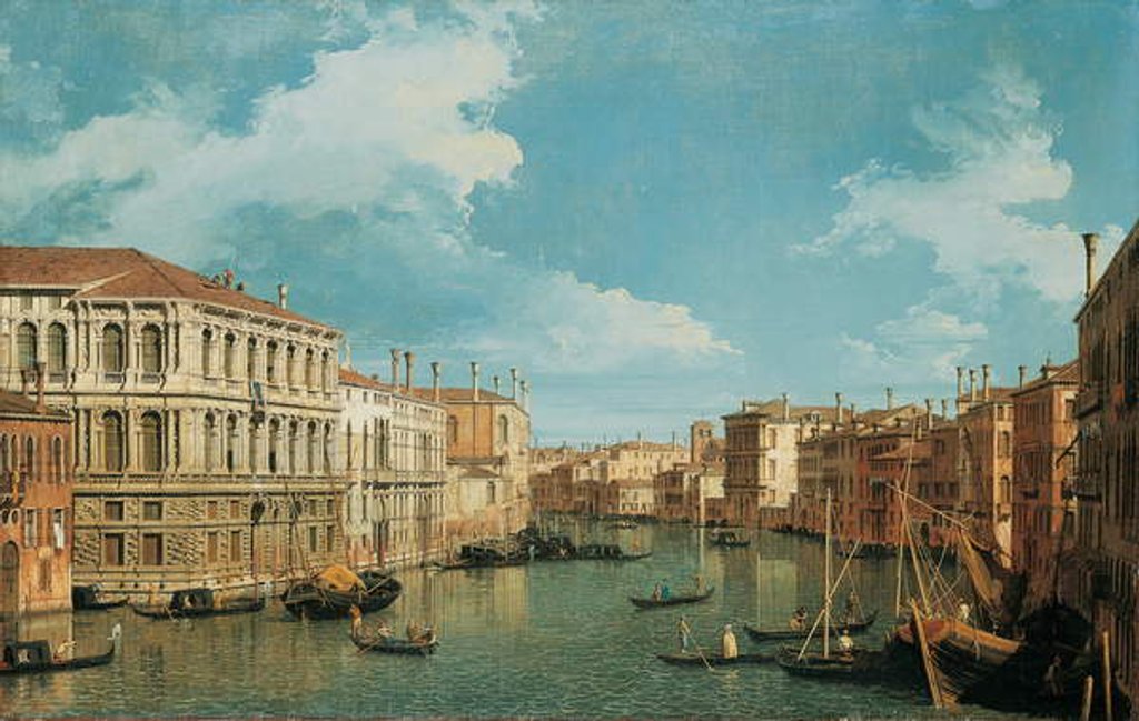 Detail of The Grand Canal, Venice by Canaletto