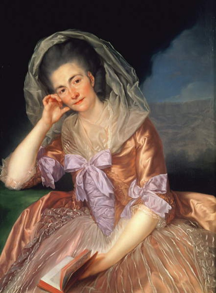 Detail of Portrait of Elizabeth Hervey by Anton von Maron