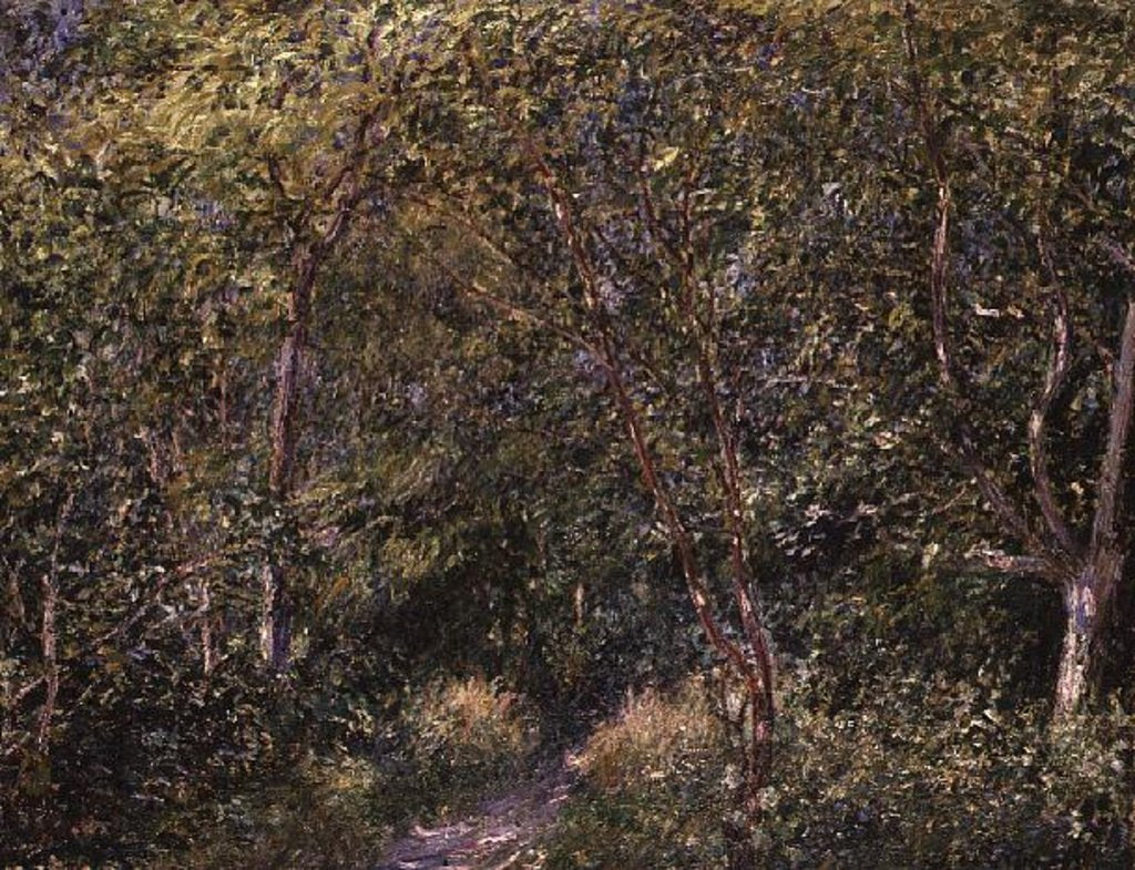Detail of In the Wood by Alfred Sisley