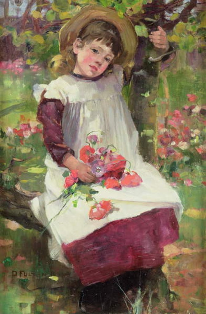 Detail of The Poppy Gatherer by David Fulton