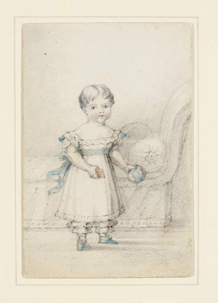 Detail of Princess Victoria with a ball, 1822 by Elizabeth Keith née Lindsay Heathcote