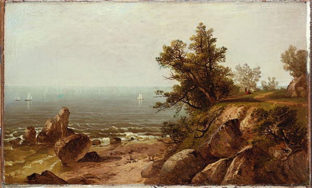 Detail of On the Coast, Beverly, Massachusetts by John Frederick Kensett