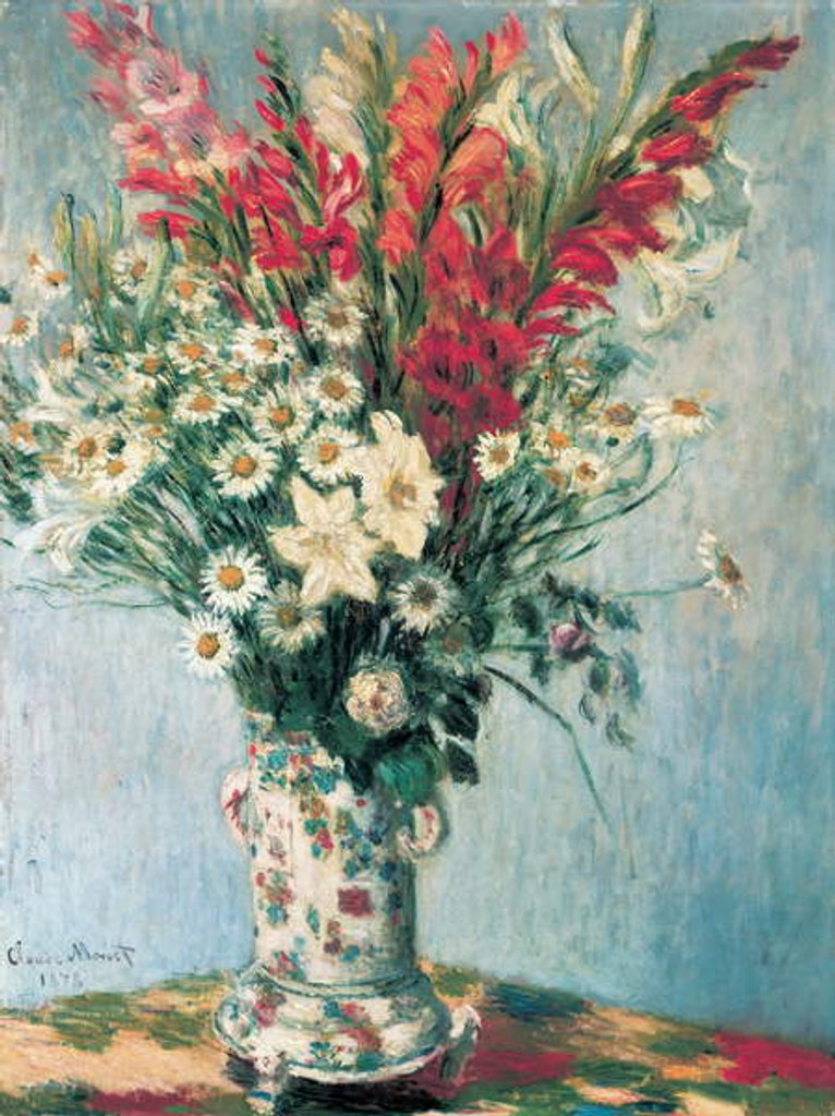 Detail of Vase of flowers, 1878 by Claude Monet