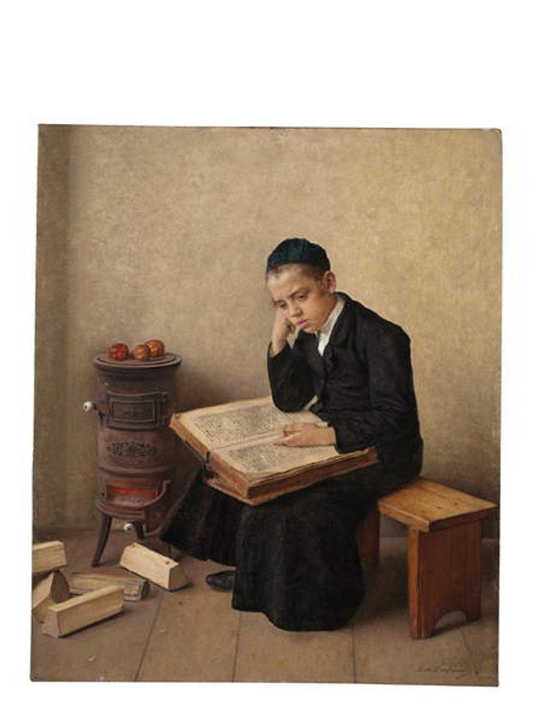 Detail of A Difficult Passage in the Talmud by Kaufmann Isidor