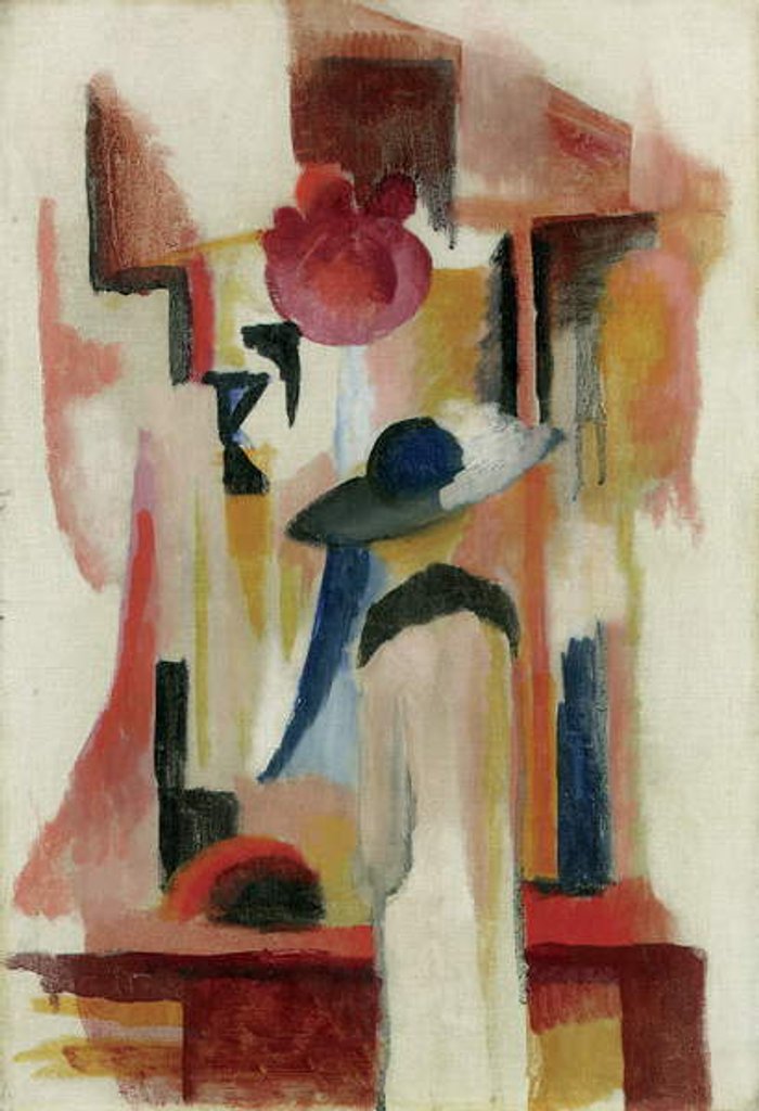 Detail of Study of a bright shop window, 1913 by August Macke