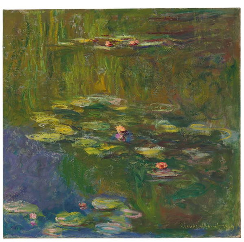 Detail of The Water Lily Pond, 1919 by Claude Monet