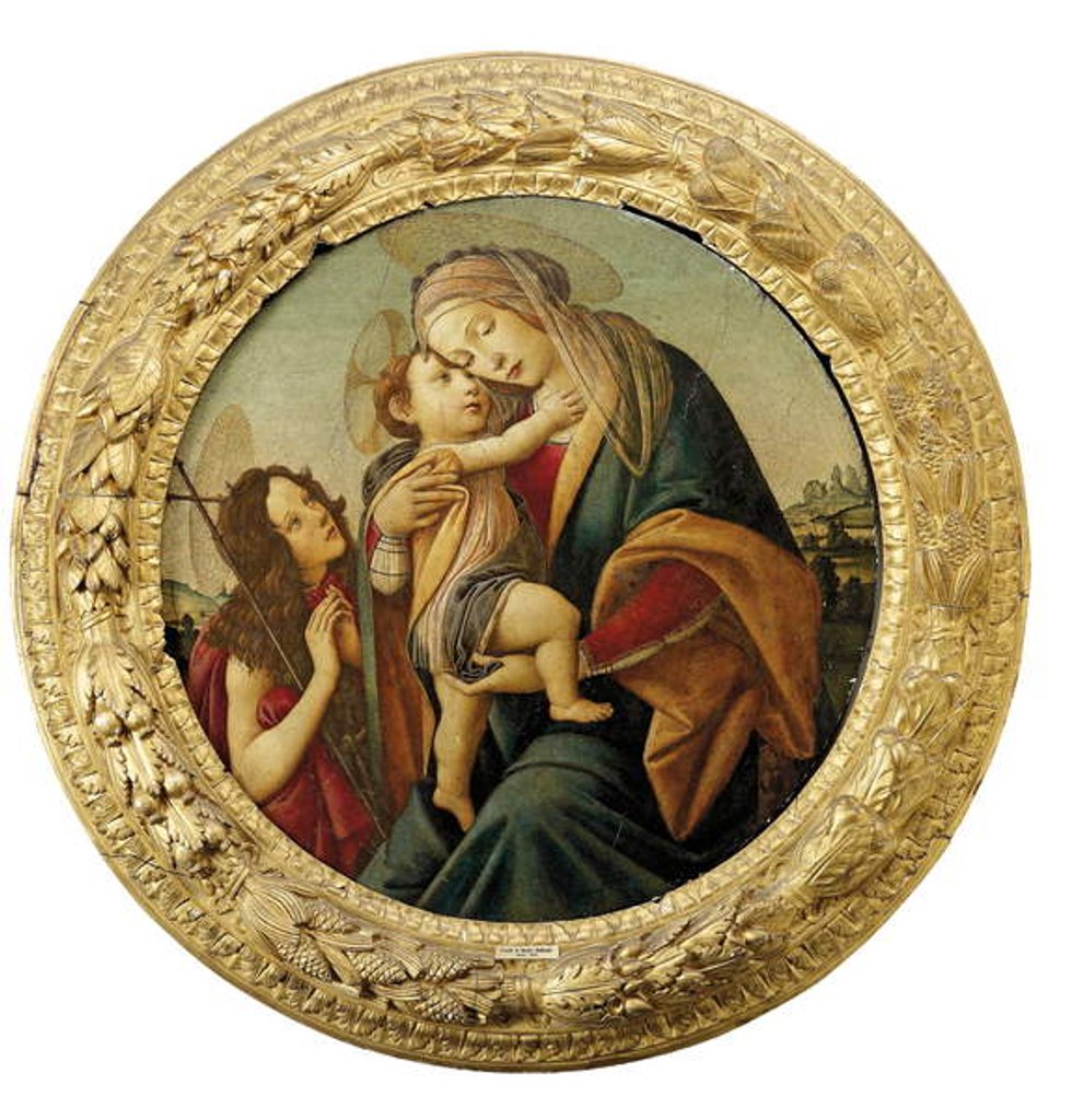The Madonna and Child with the Young Saint John the Baptist by Sandro Botticelli