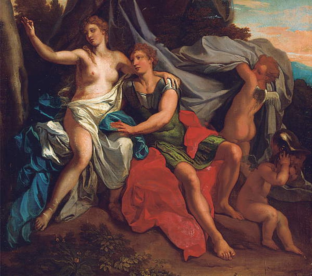 Detail of Angelica and Medoro by Paolo de Matteis