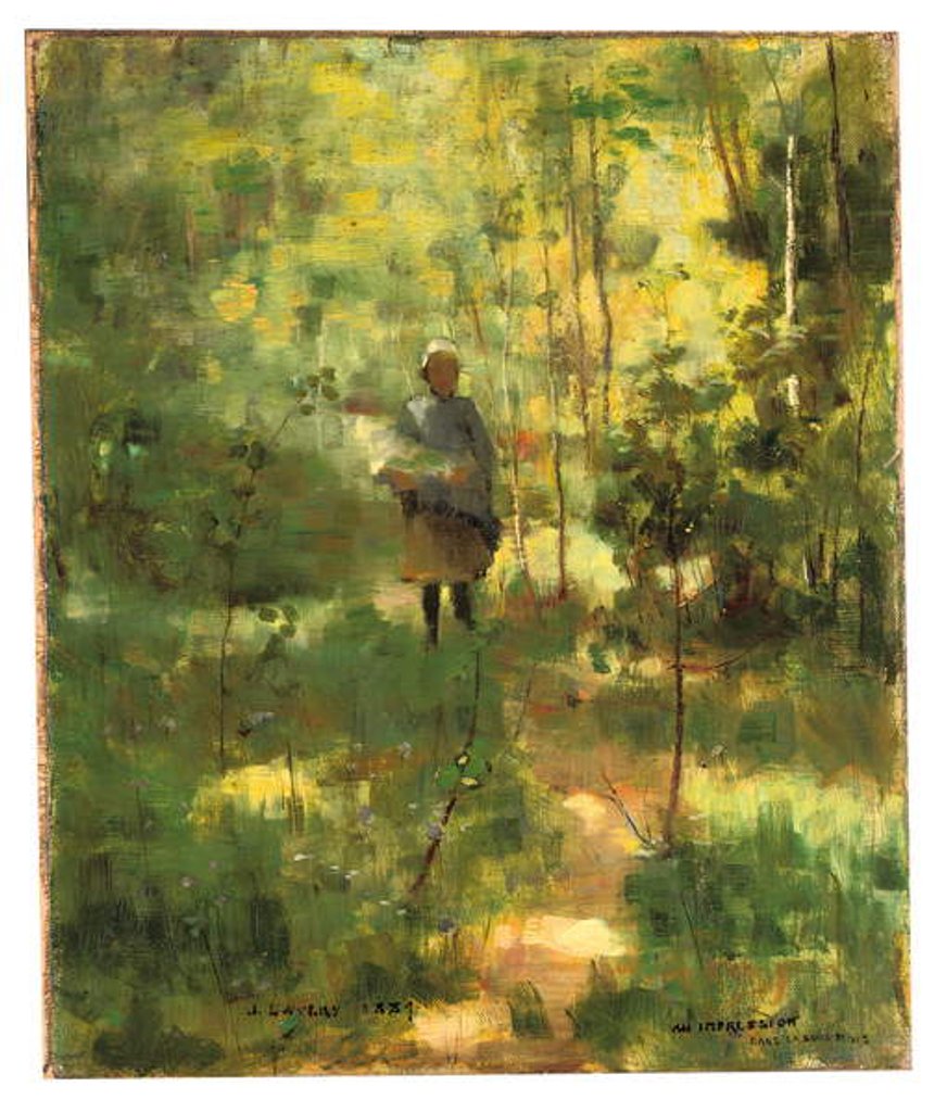 Detail of An Impression dans La Sous-Bois, 1889 by John Lavery