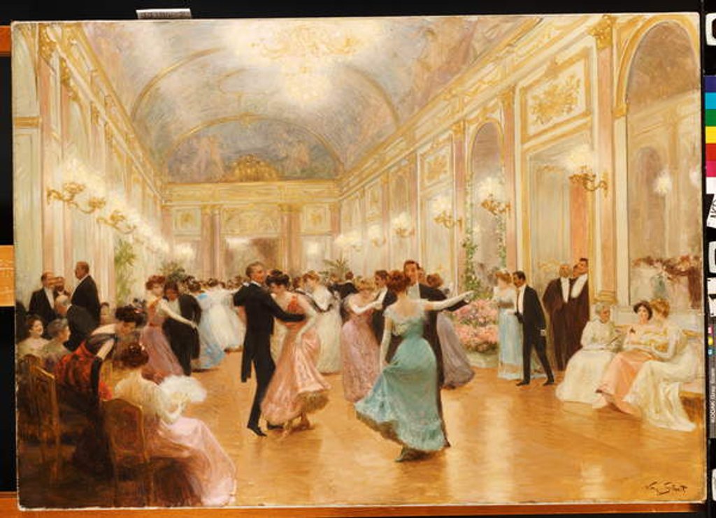 Detail of The Ball by Victor Gabriel Gilbert
