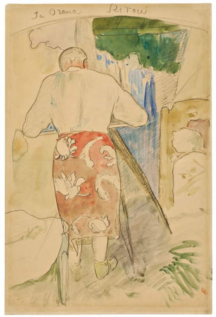 Detail of Ja Orana Ritou, c.1891-94 by Paul Gauguin