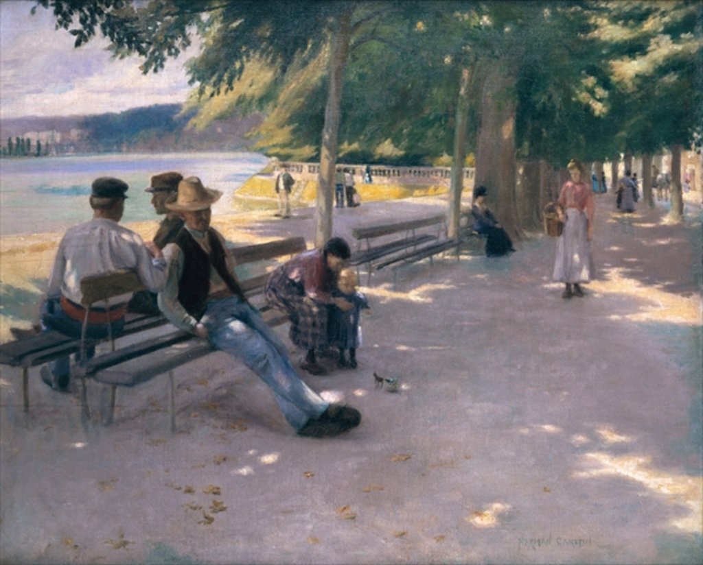 Detail of In the shade by Norman Garstin