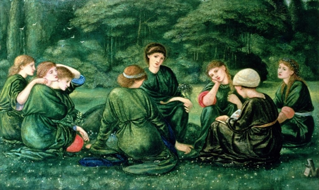 Detail of Green Summer, 1868 by Edward Coley Burne-Jones