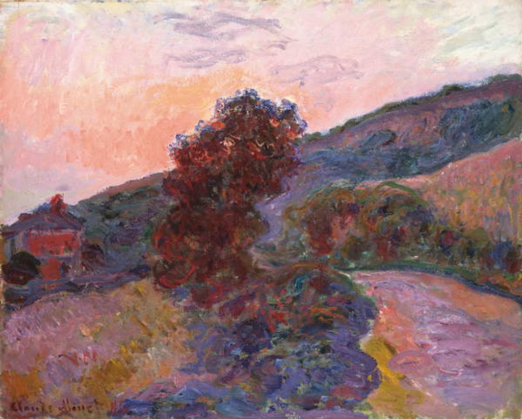 Detail of Coucher de soleil à Giverny, 1886 by Claude Monet