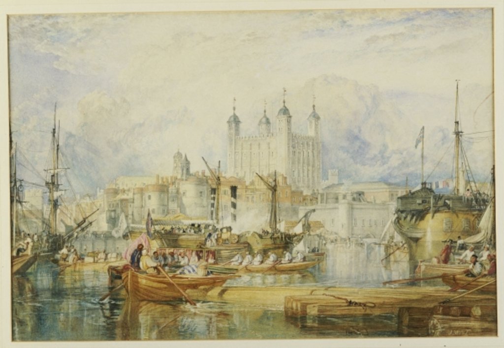 Detail of The Tower of London, c.1825 by Joseph Mallord William Turner