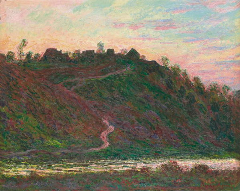 Detail of Village de la Roche-Blond: effet du soir, 1889 by Claude Monet