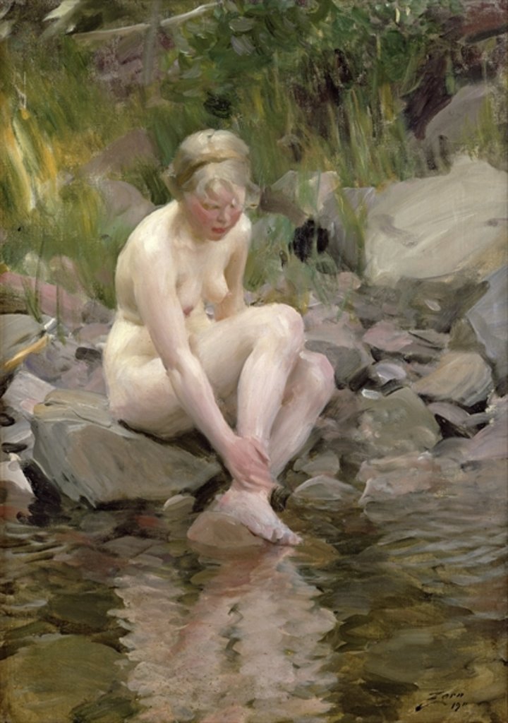 Detail of Dagmar, 1911 by Anders Leonard Zorn