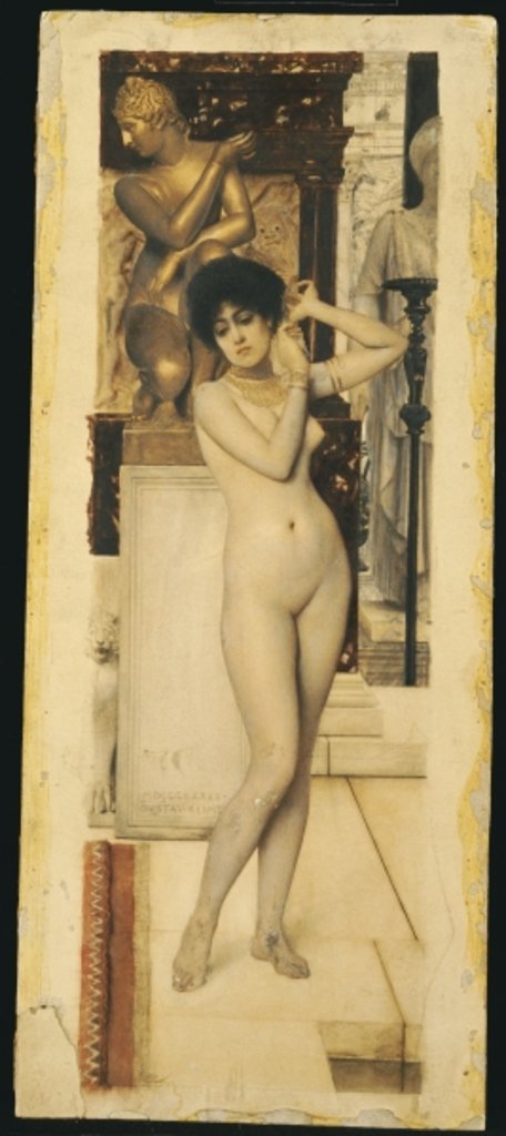 Study for 'Allegory of Sculpture, 1890 by Gustav Klimt