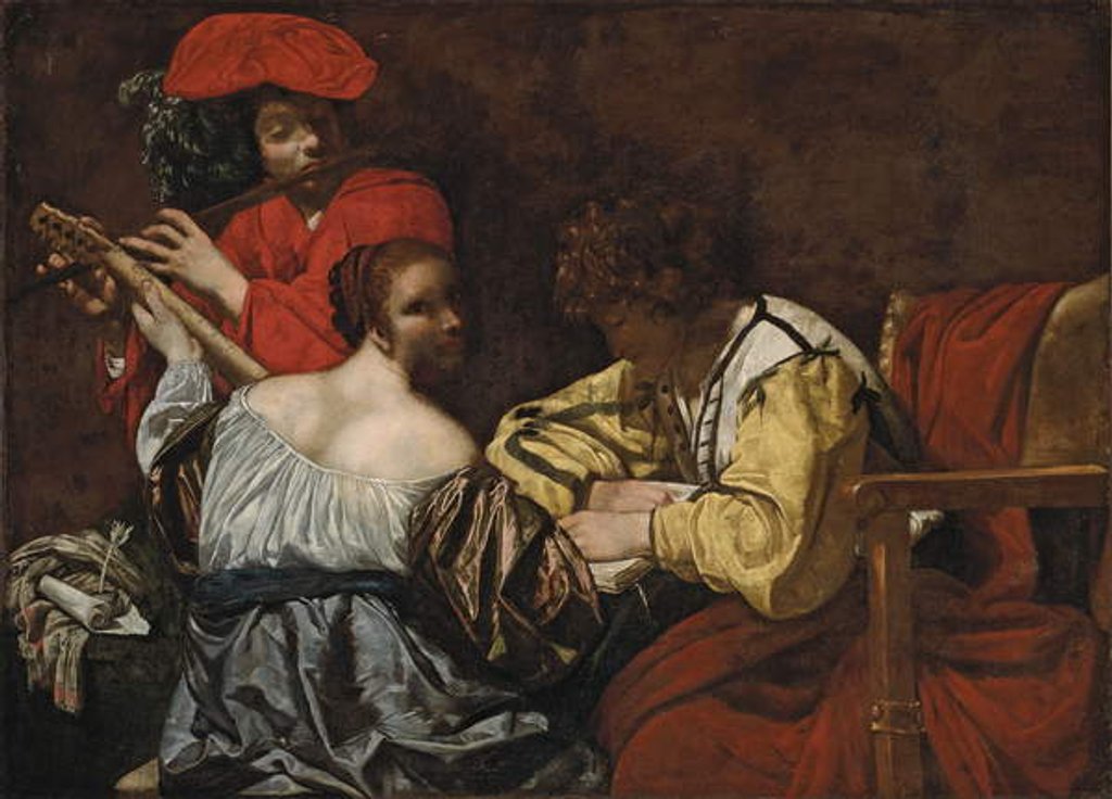 Detail of A concert by Pietro Paolini