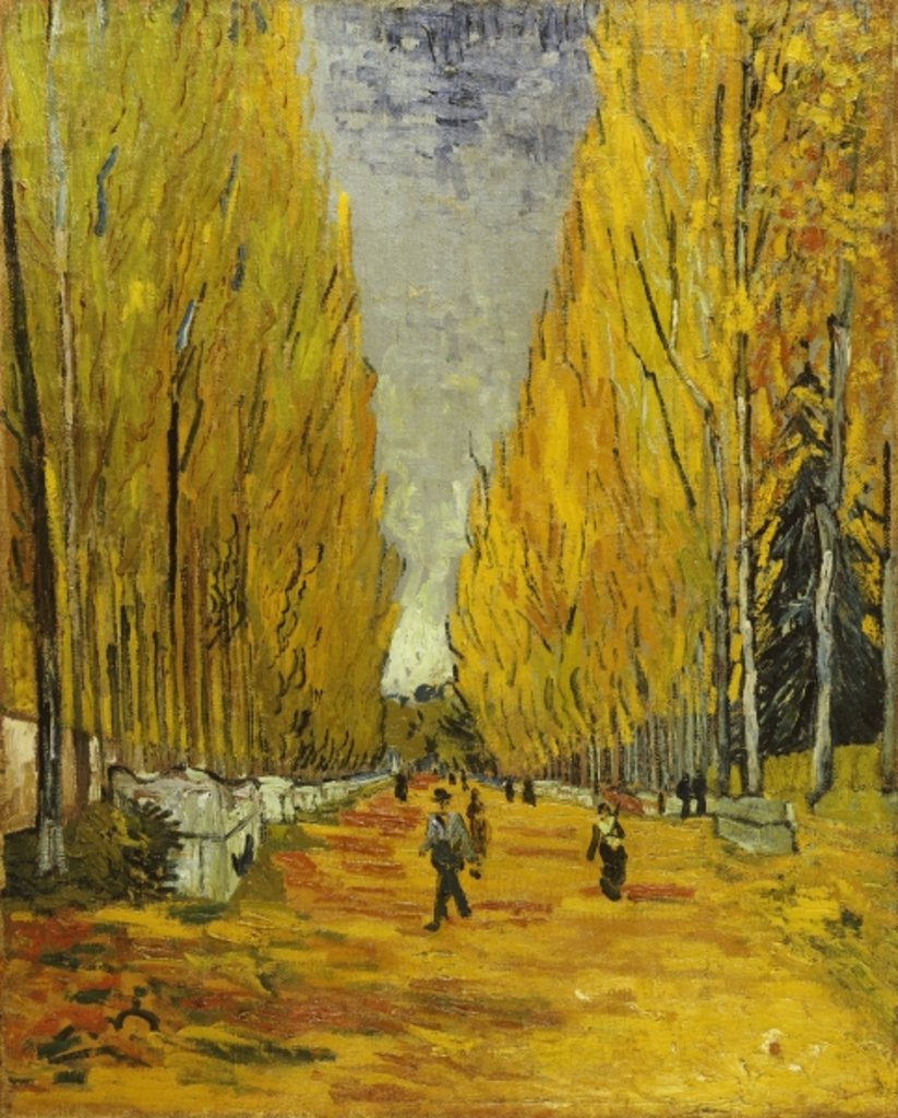 Detail of L'Allee des Alyscamps, Arles, 1888 by Vincent van Gogh