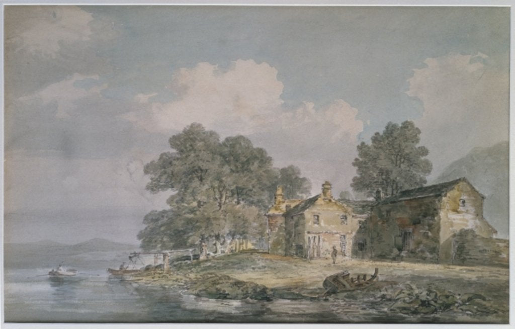 Detail of A Farmhouse by a Lake in the Lake District, c.1797 by Joseph Mallord William Turner