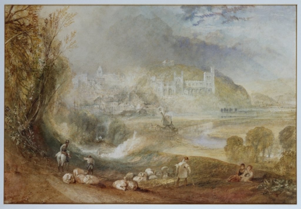Detail of Arundel Castle and Town, c.1824 by Joseph Mallord William Turner