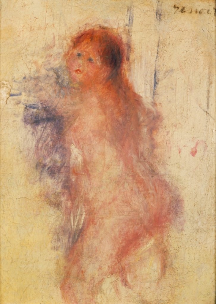 Detail of Standing Nude Woman by Pierre Auguste Renoir