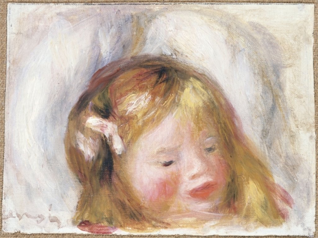 Detail of Head of Coco, 1903 by Pierre Auguste Renoir