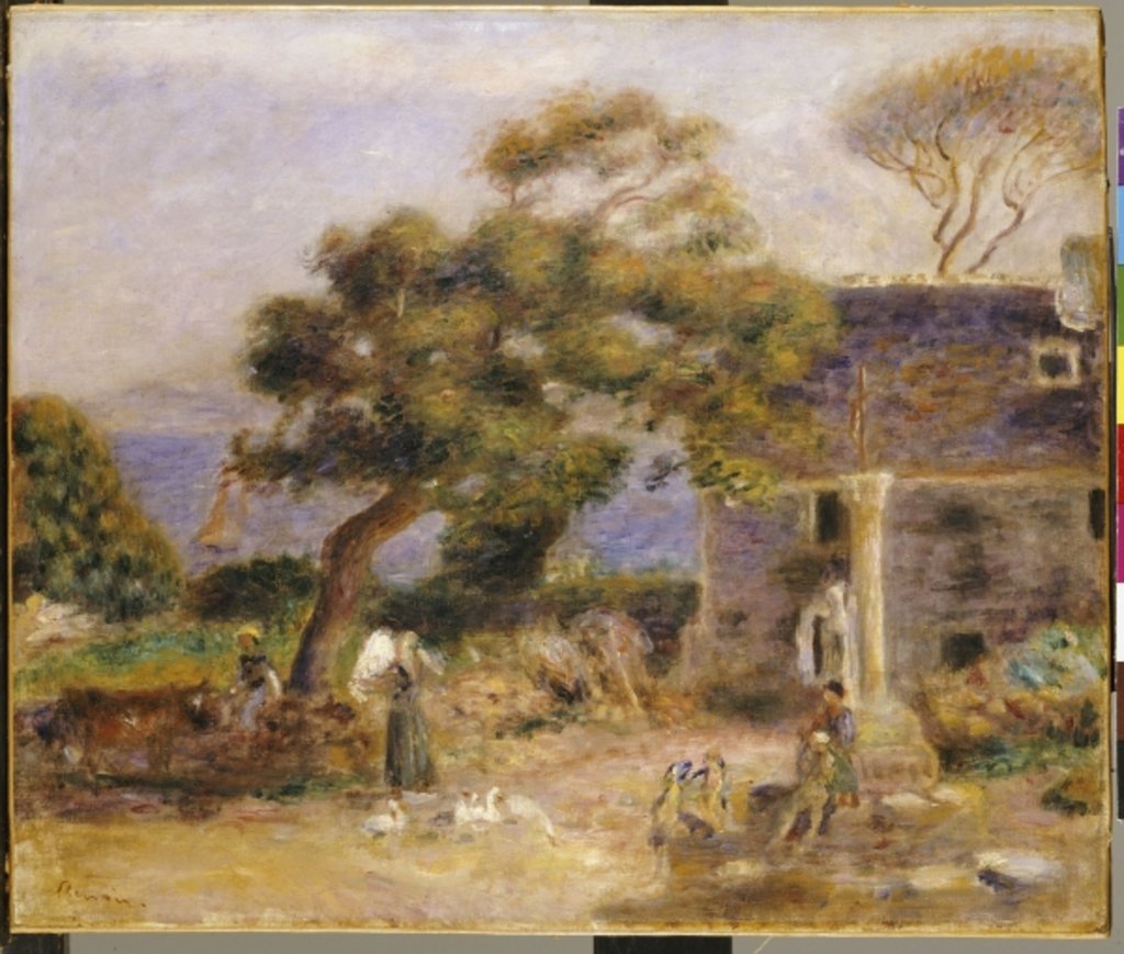 Detail of View of Treboul, c.1895 by Pierre Auguste Renoir