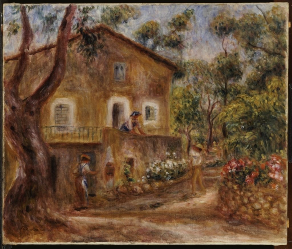Detail of Collette's House at Cagne, 1912 by Pierre Auguste Renoir