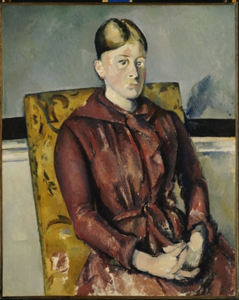 Madame Cezanne with a Yellow Armchair, 1888-90 by Paul Cezanne