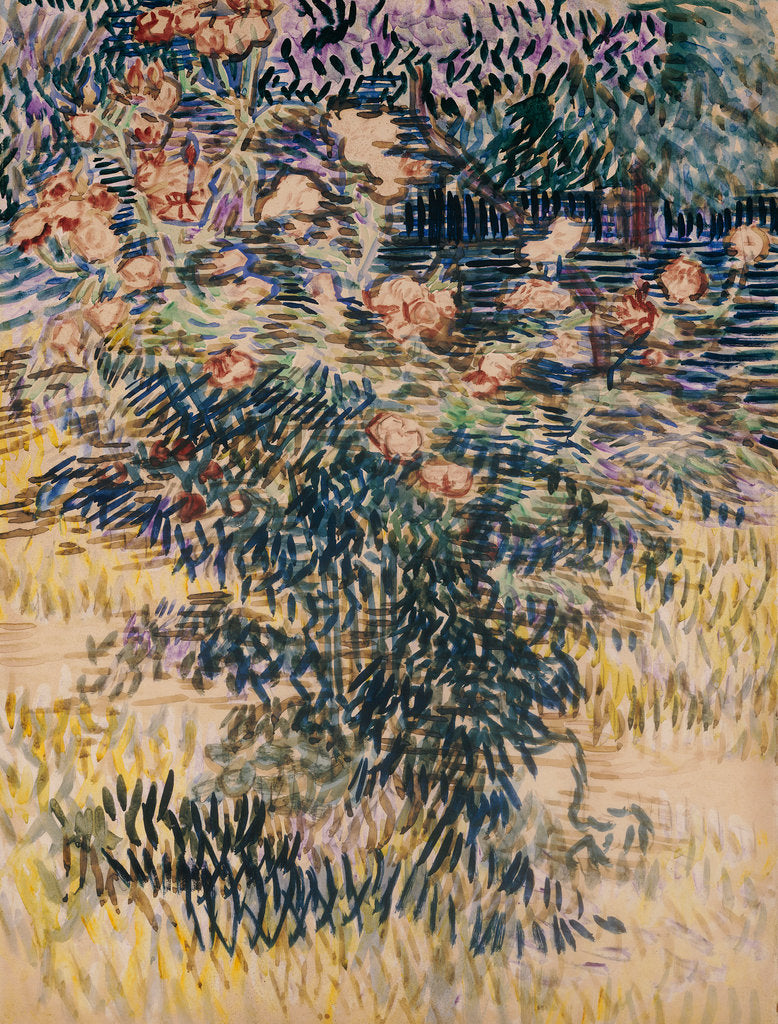 Detail of Oleanders, the Hospital Garden at Saint-Remy, 1889 by Vincent van Gogh