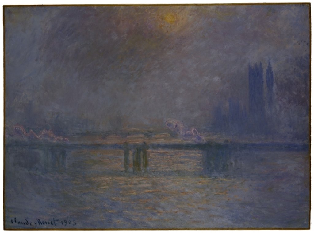 Detail of Charing Cross Bridge, The Thames, 1900-03 by Claude Monet