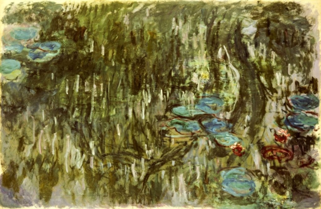 Detail of Water Lilies, Reflected Willow, c.1920 by Claude Monet