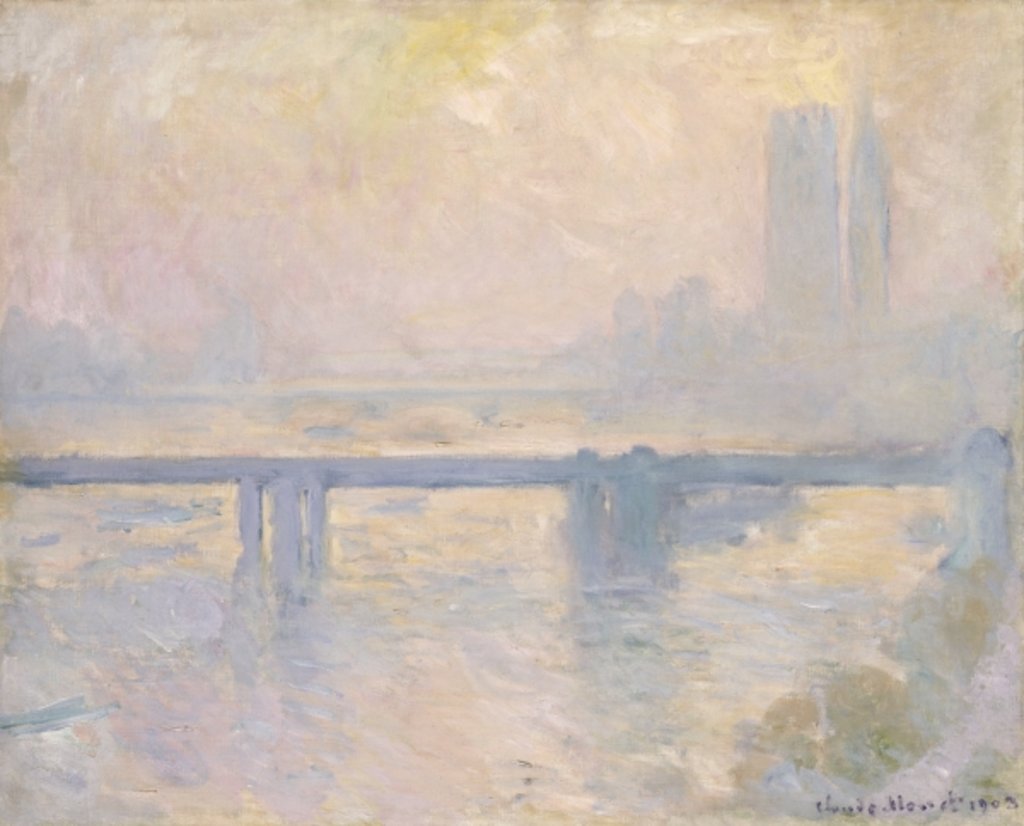 Detail of Charing Cross Bridge, 1899 by Claude Monet