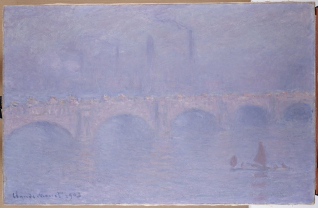 Detail of Waterloo Bridge, Hazy Sunshine by Claude Monet