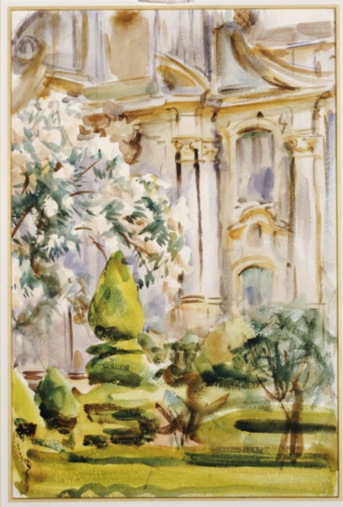 Detail of Palace and Gardens, Spain, 1912 by John Singer Sargent