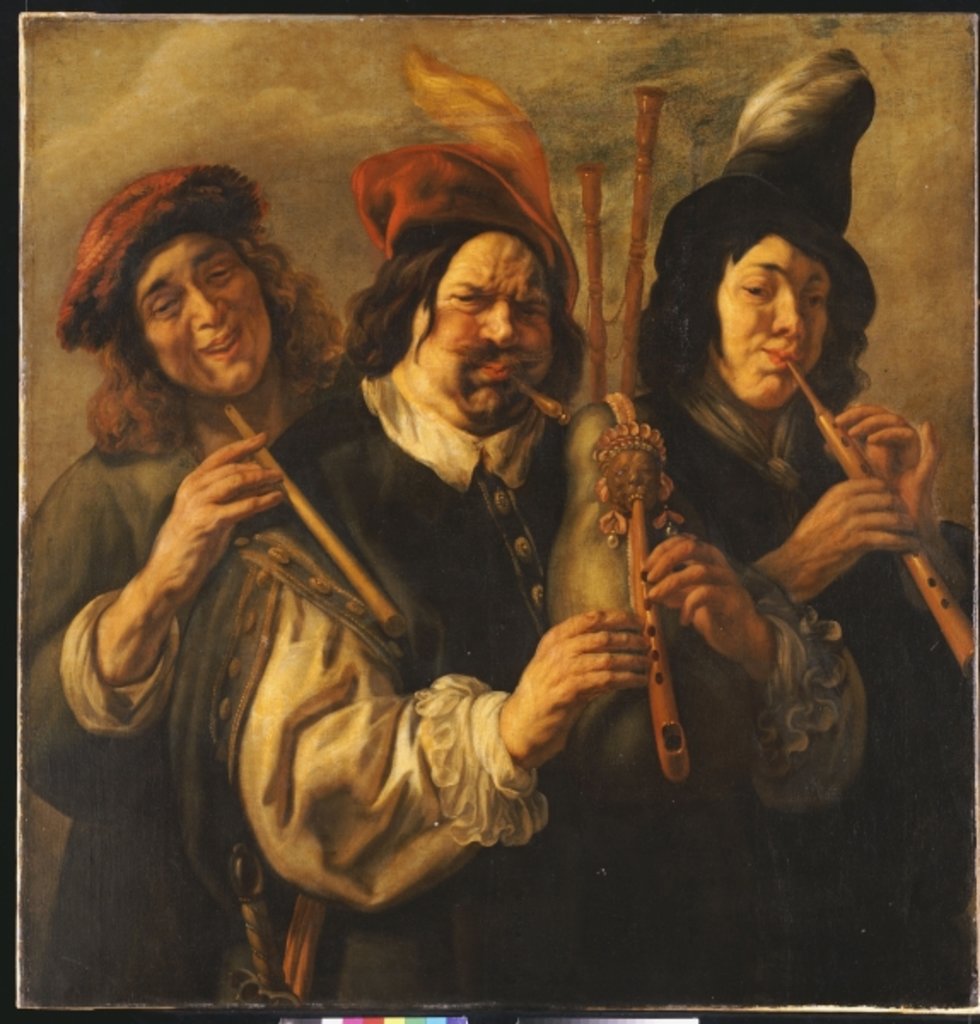 Detail of Three Musicians by Jacob Jordaens